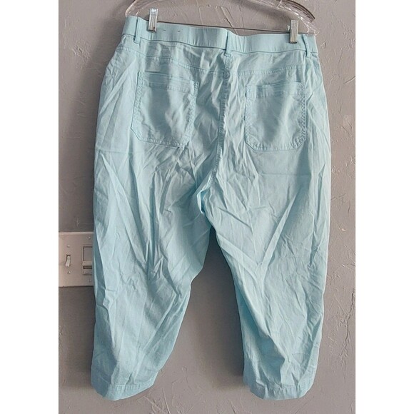 Chico’s Women’s Pants Size 2.5 (L) Light Blue Stretch Cotton Nylon Utility Style - Picture 7 of 9